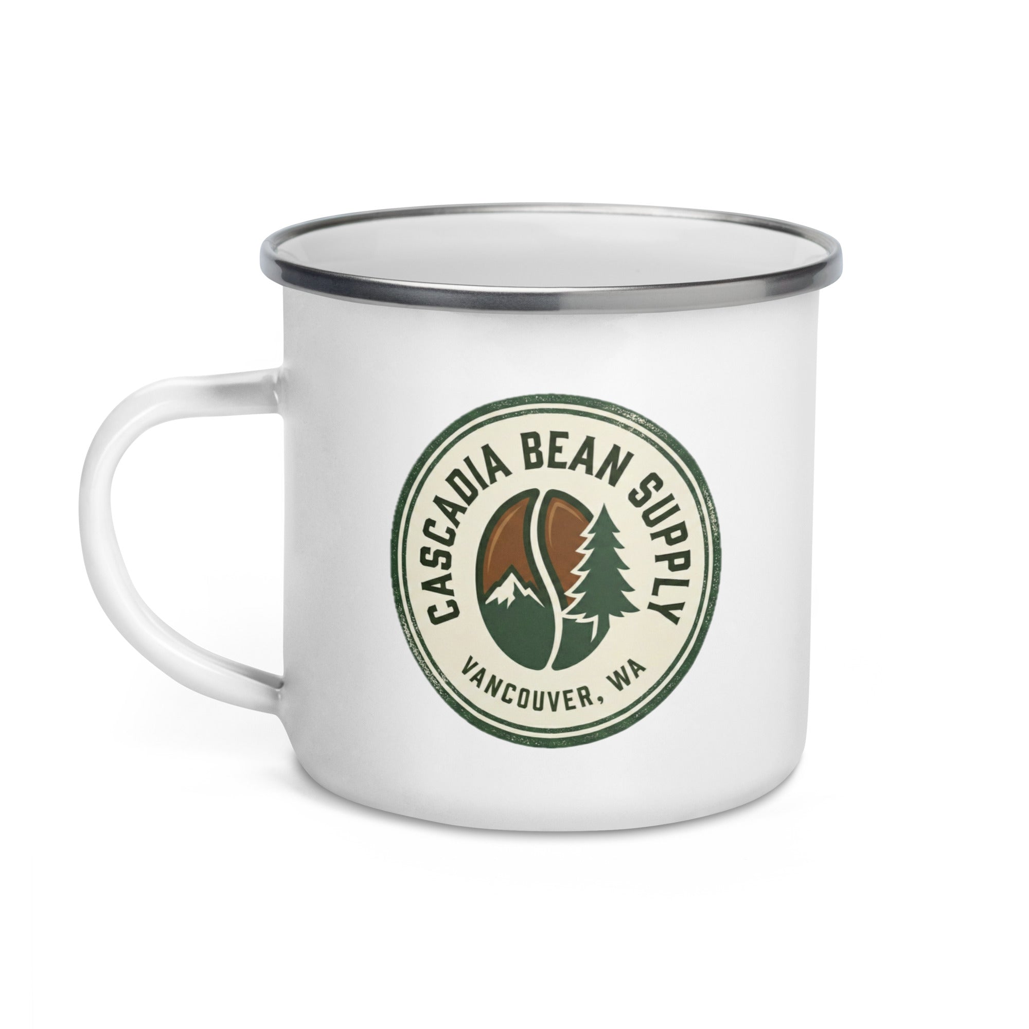 Cascadia Bean Supply Enamel Mug