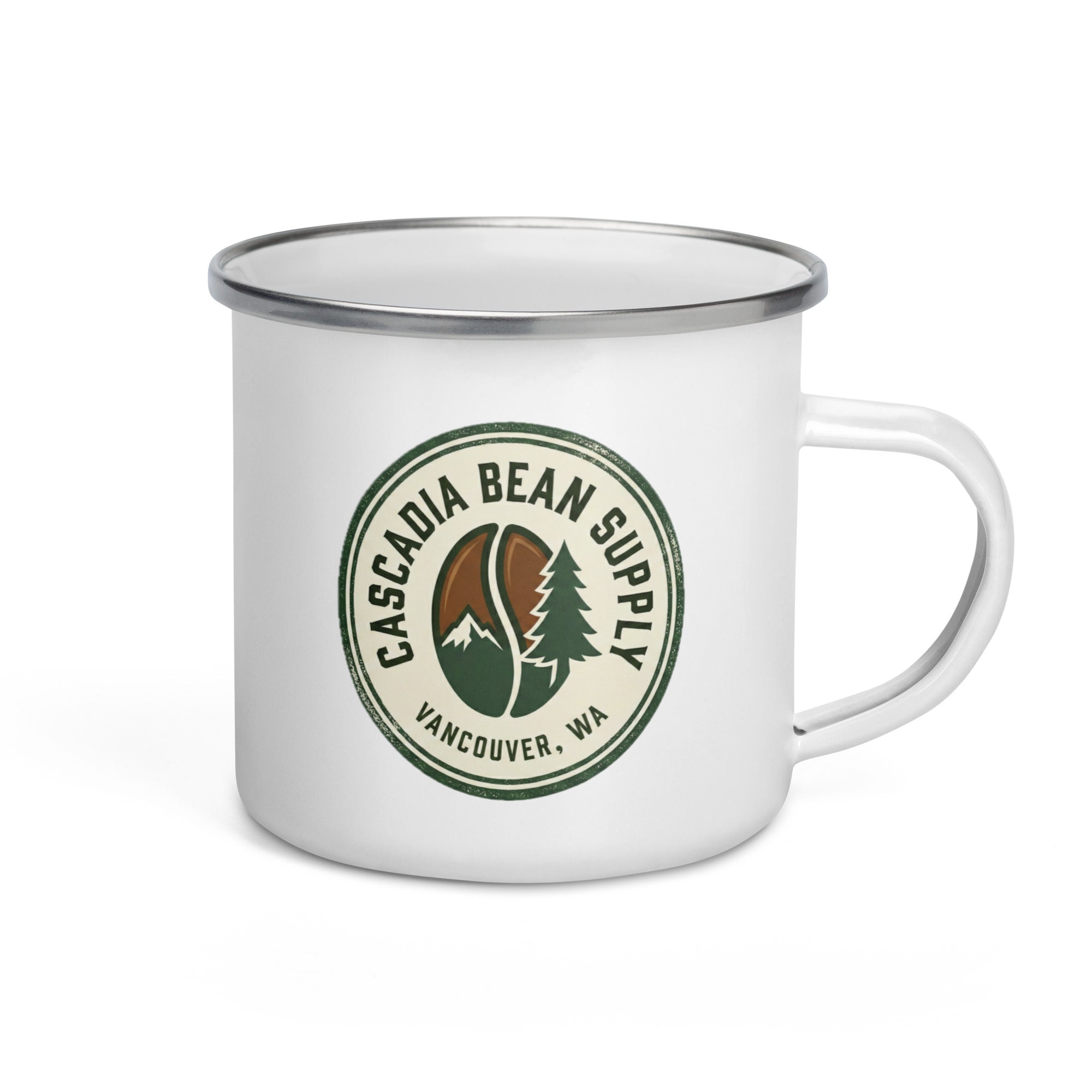 Cascadia Bean Supply Enamel Mug - Thumbnail 2
